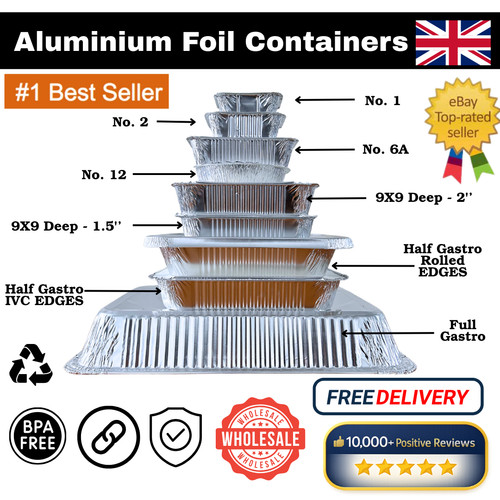 Aluminium foil containers with - aluminium,