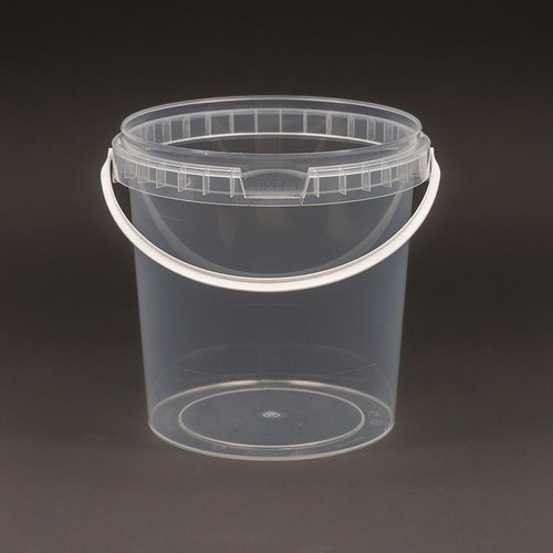 Clear bucket lid tubs pail - clear,