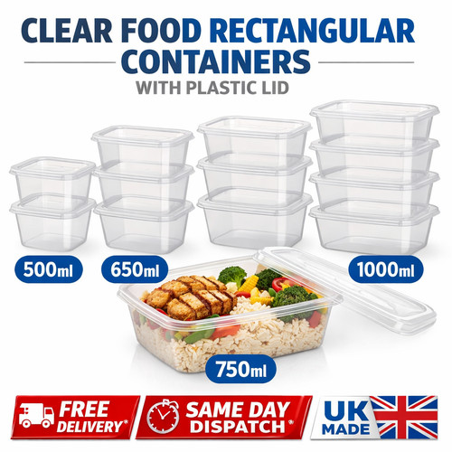 Plastic food containers with - plastic,