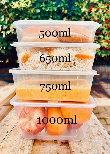 Plastic food containers - food, with
