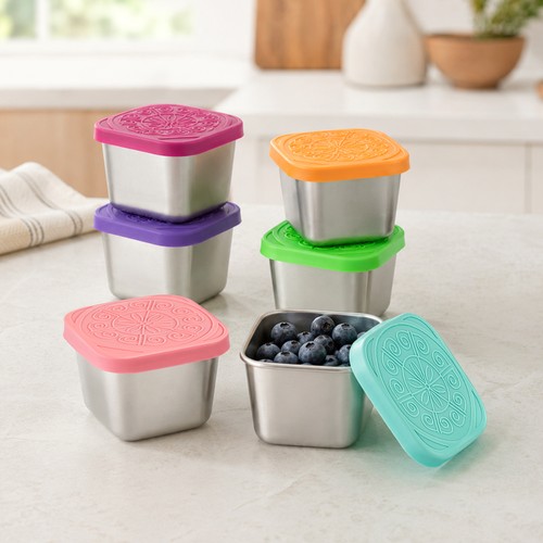 Pack stainless steel food - 6,