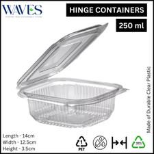 Clear Hinged Plastic Food