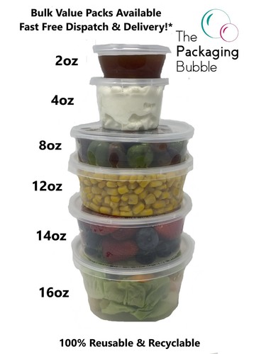 Round food containers clear - containers,