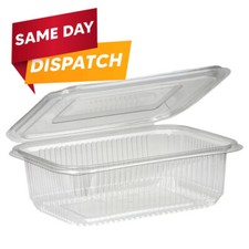 Reusable Clear Plastic Hinged